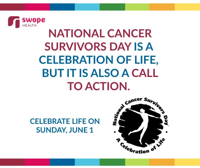 Today is #NationalCancerSurvivorsDay – a yearly observance that highlights the resilience, strength, and courage of #CancerSurvivors. It’s also meant to raise awareness for the disease and the ongoing challenges of #CancerSurvivorship. You can take action by calling Swope Health at 816-923-5800 to schedule a cancer screening. #NCSD2025