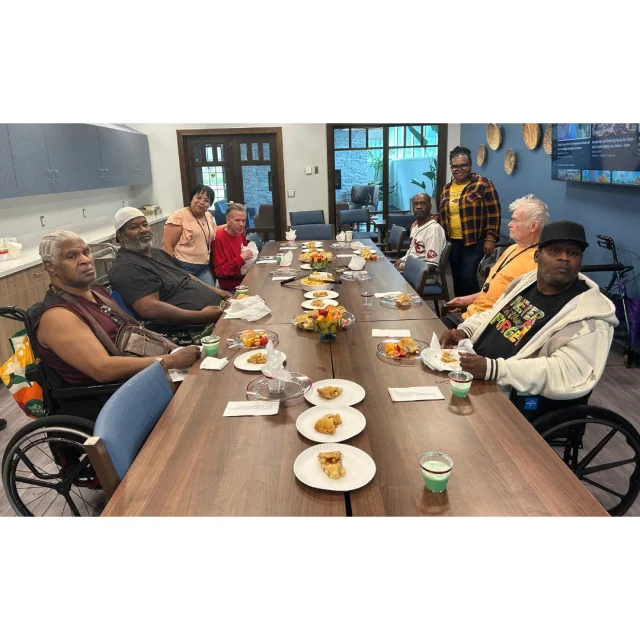 #PACEKC offers a welcoming environment where participants can build friendships, explore new interests, and have fun through enriching activities. This afternoon, #FathersDay was the focus at the Adult Wellness Center, where our male participants were celebrated with a special meal. Here's wishing an early Happy Father's Day to all of our participants and friends!